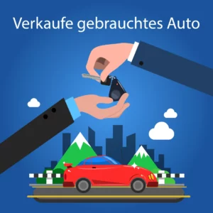 Illustration zum Verkauf von Gebrauchtwagen in der Schweiz