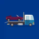 Illustration eines Abschleppwagens für den Autotransport-01-01-01